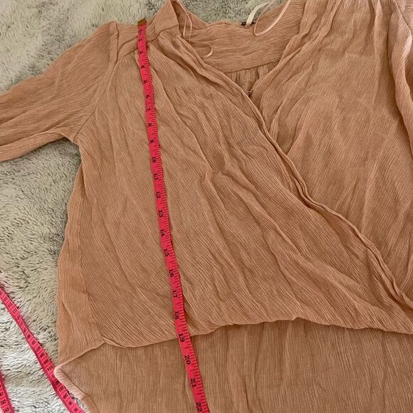 FREE PEOPLE wrap blouse size small like new - Picture 9 of 11